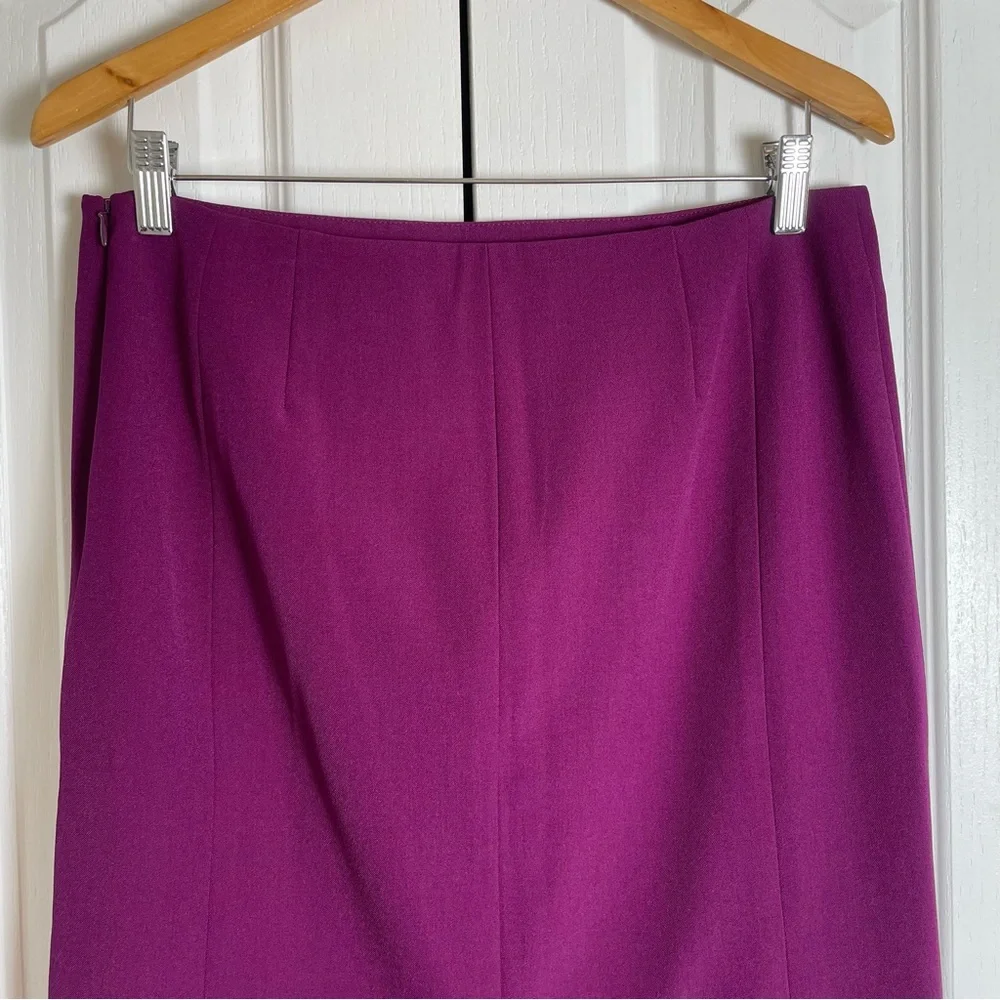 NWT MM Lafleur Noho Skirt Women’s 8 Deep Plum Purple Straight Pencil Corporate - Picture 5 of 15